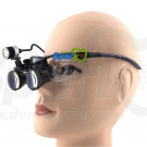 2.5 x Magnification Dental Loupes Black BP Frame with LED Head Light 