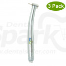 High Speed Handpiece 4 Water Spray with Mini Head for Kid Treatment Good Vision 3 Pack SK-112SU